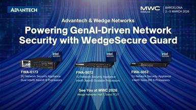 MWC 2026: Advantech and Wedge Networks Revolutionize AI Network Security with Intel® Xeon® 6 Platforms and WedgeSecure Guard